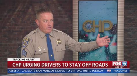 CHP urges San Diego drivers to 'stay off the roads' during Hilary, especially these areas